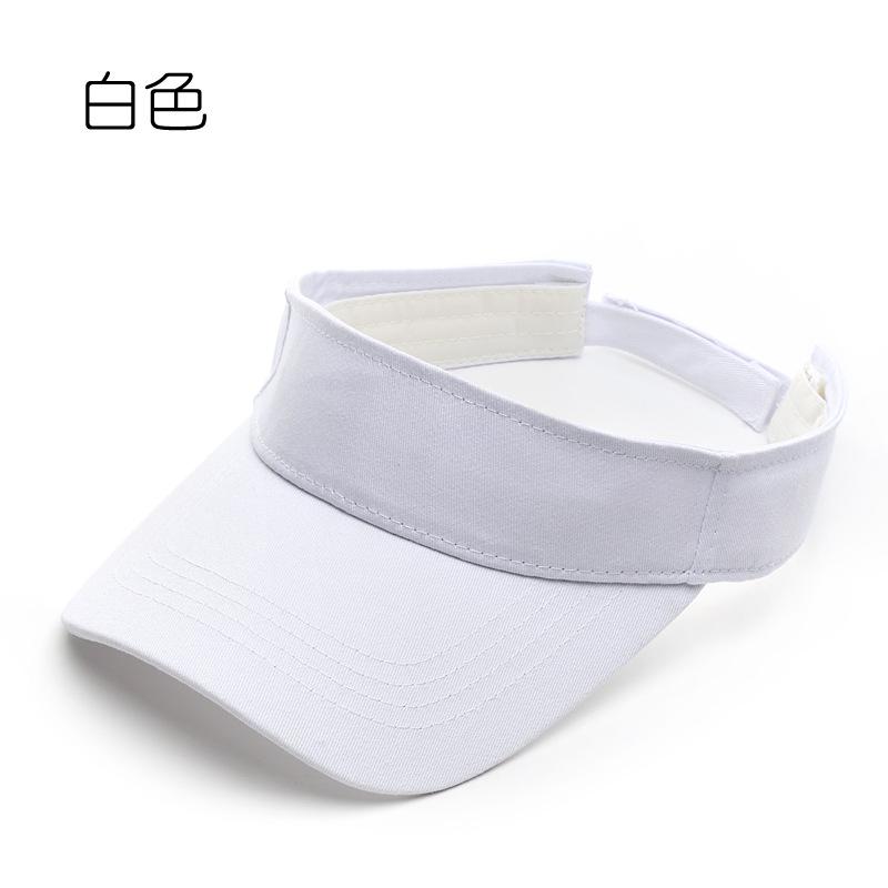 Empty top hat fashionable and simple solid color light board outdoor cap breathable sunscreen sunshade no top hat