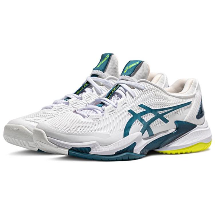 New Asics Court Ff 3 White Gris Blue 1041A370-101