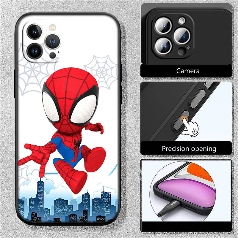 RT67 Spider Boy Phone Case for iPhone 7 8 11 12 13 14 15 16 17 16E XS Pro Max XR X SE Air