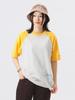 Beams Boy TEE Champion Print Raglan Size S S/S [Special Order] T-Shirt, Women's, Gray,