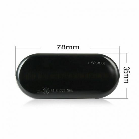 2X Sequential LED Side Marker Bumper Turn Signal Lights for VW MK4 Golf Jetta