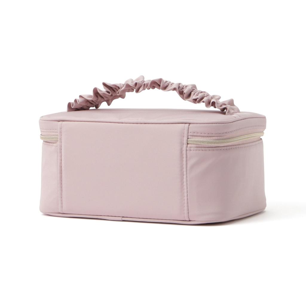 Francfranc Frill Vanity Pink Pouch, Small,