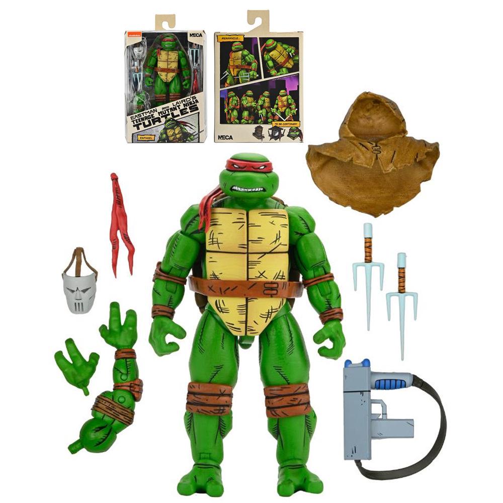 NECA Teenage Mutant Ninja Turtles 7-Inch Articulated Movie Figures - Comic Version (4 Types) 'Return To New York' Edition