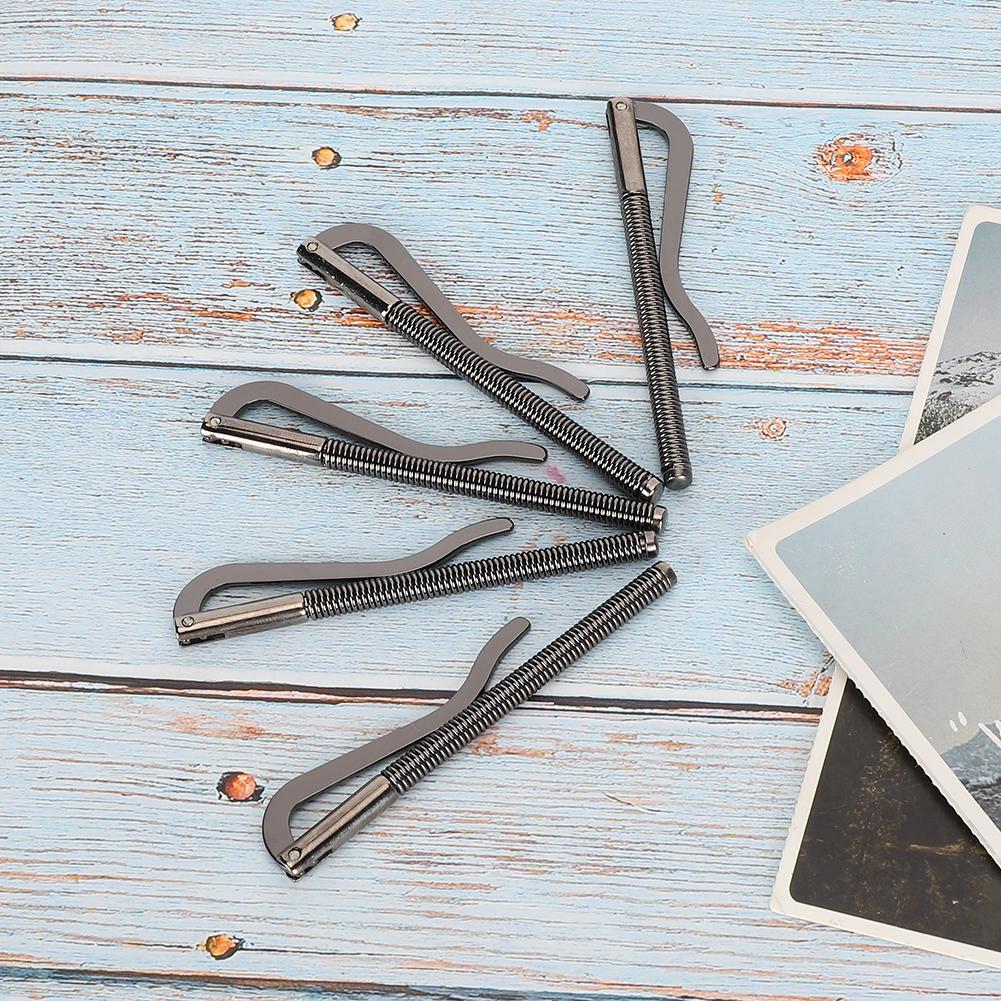 5Pcs Money Cash Clip Electroplated Steel High Hardness Spring 85mm for Leather WalletBlack