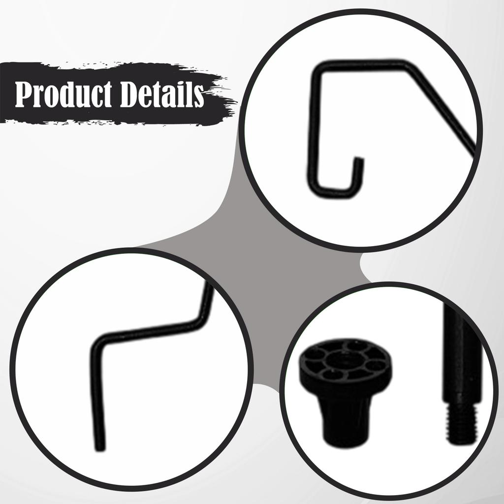 Camping Table Lantern Holder Iron Table Lamp Stand Easy to Install Lamp Pole for Outdoor Camping Equipment Accessories