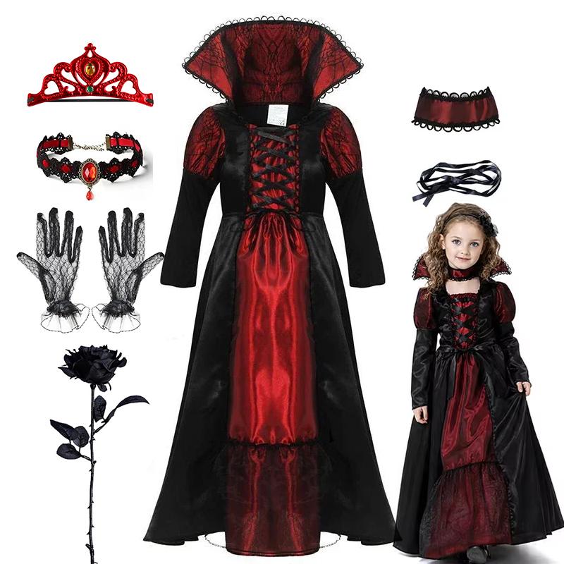 Helovīna meitenes zēni Cosplay Karaliskā galma