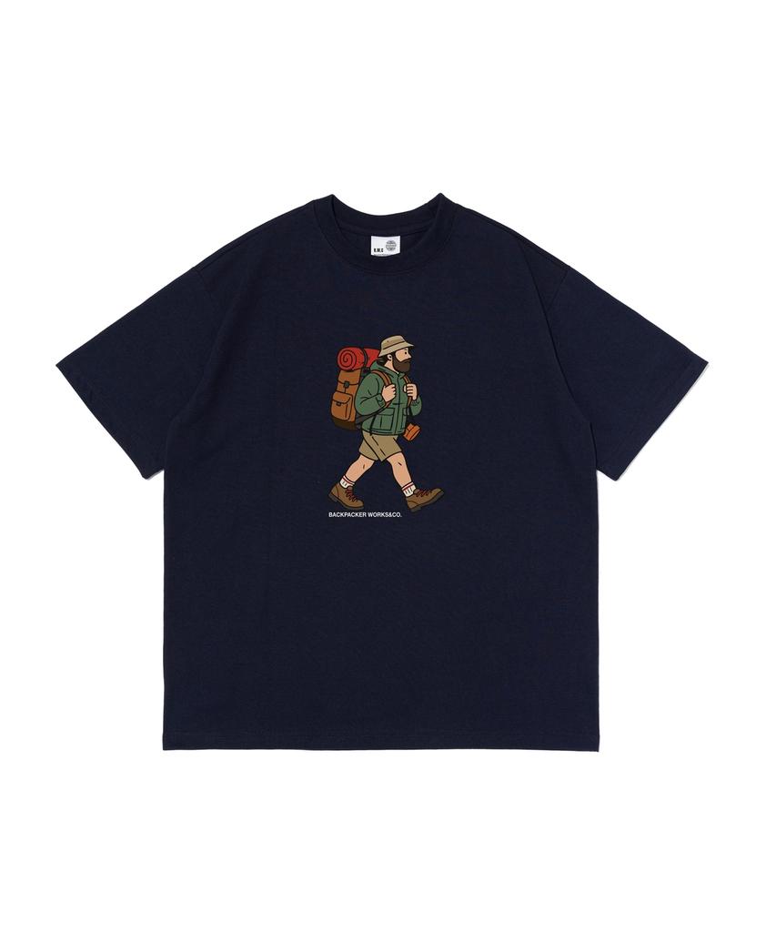 Wogseuaenko Light Cool Packing Short Sleeve T-Shirt (Navy)