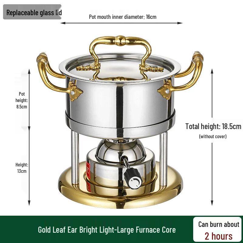 Jia Kang Ming 304 Stainless Steel Personal Gas Hot Pot
