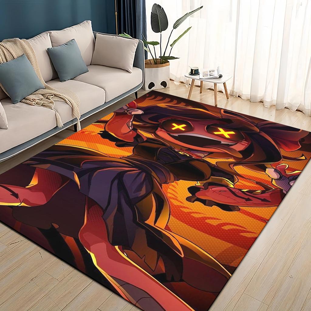 3D Print Murder Drones Cartoon Uzi V J Robot Gift Carpet Rug for Living Room Bedroom Home Sofa Decoration,kid Non-slip Floor Mat