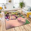 Russian animation Masha and the Bear Fairy Tale Cartoon Carpet Soft Home Living Room Bedroom Door Mat Outdoor Picnic Ground Mat rug T6