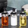 Corrosion-resistant Condiment Bottle Spice Jar with Spoon 250ml Glass Kitchen Seasoning High Borosilicate for Salt Sugar Leak-Proof Container