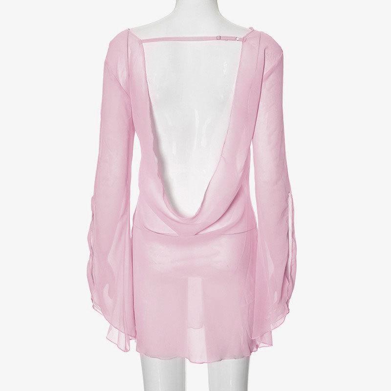 Frühjahr 2025 Damen Polyester V-Ausschnitt Bodycon Kleid: Schicker und sexy Stil für Society-Gäste