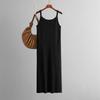 This Summer's New Women's Wear Is A Casual, Fashionable, Loose, Solid-color, Simple and Strappy Knitted Dress