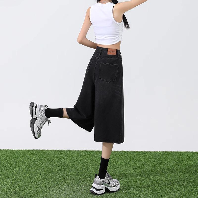 Women's Jeans 2026 Summer New Loose High-Waisted Light-Colored Straight Wide-Leg Pants