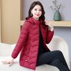 Down cotton-padded clothes for women's winter long cotton-padded clothes, slim and thin, thickened large-size cotton-padded jacket.