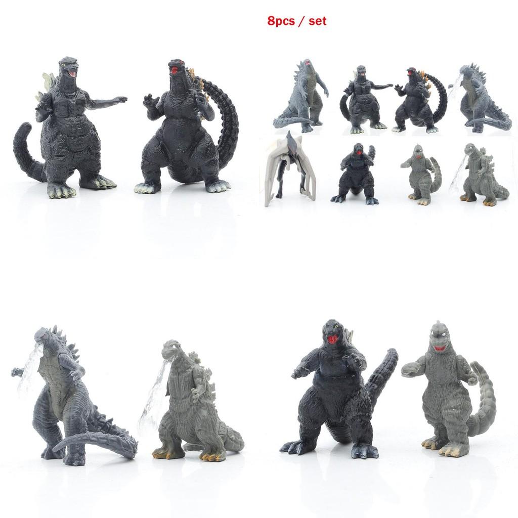 Acht Delige Godzilla Kong Kim Strijd Dinosaurus PVC Actiefiguur Collectie Voor Kinderen En Decoratie