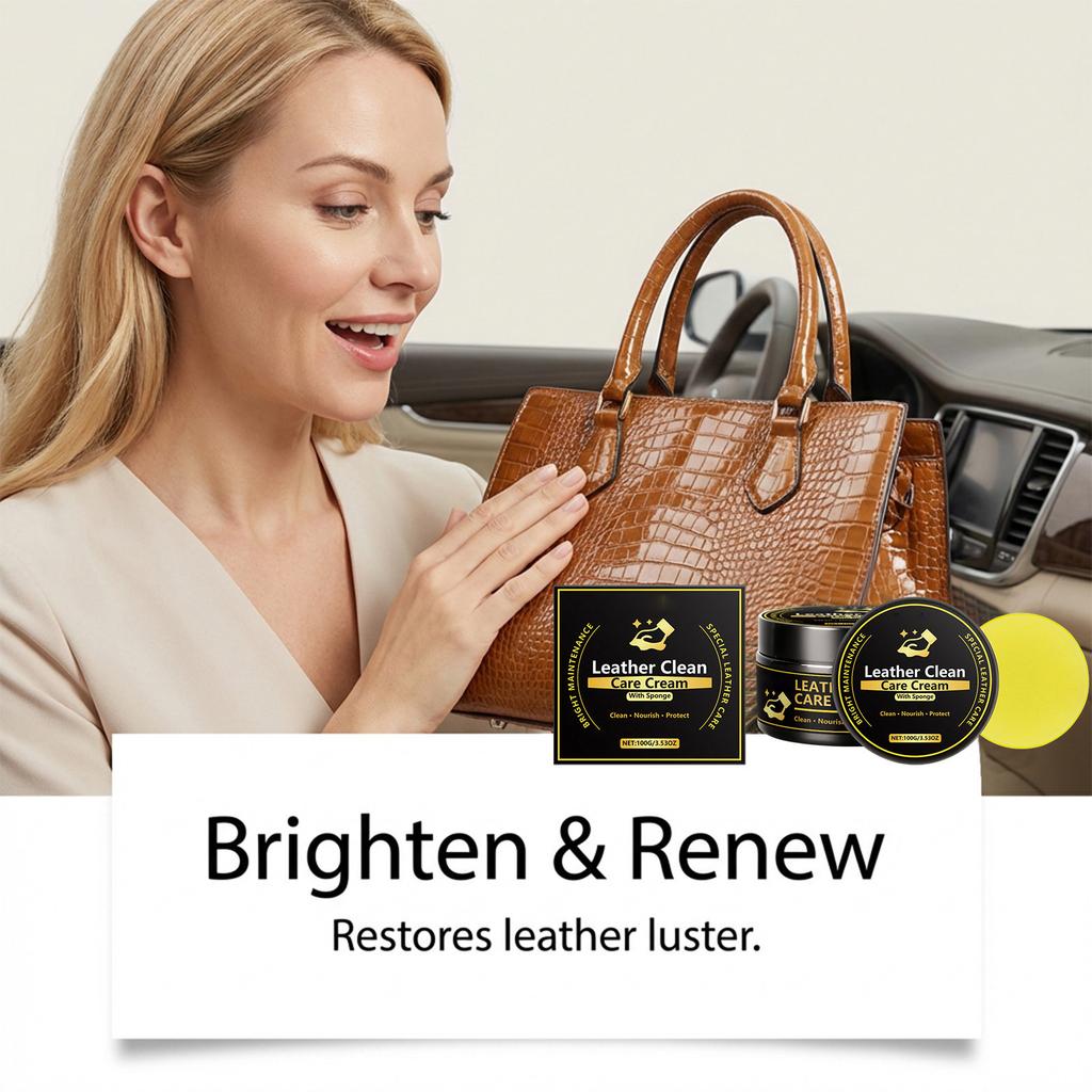 Leather Care Cream, A  Leather Care, Cleaning, And  Cream For Both Home And Automotive Use.
