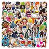 100-Piece Waterproof One Piece Luffy Gear 5 Stickers for Suitcases, Notebooks, and Scooters
