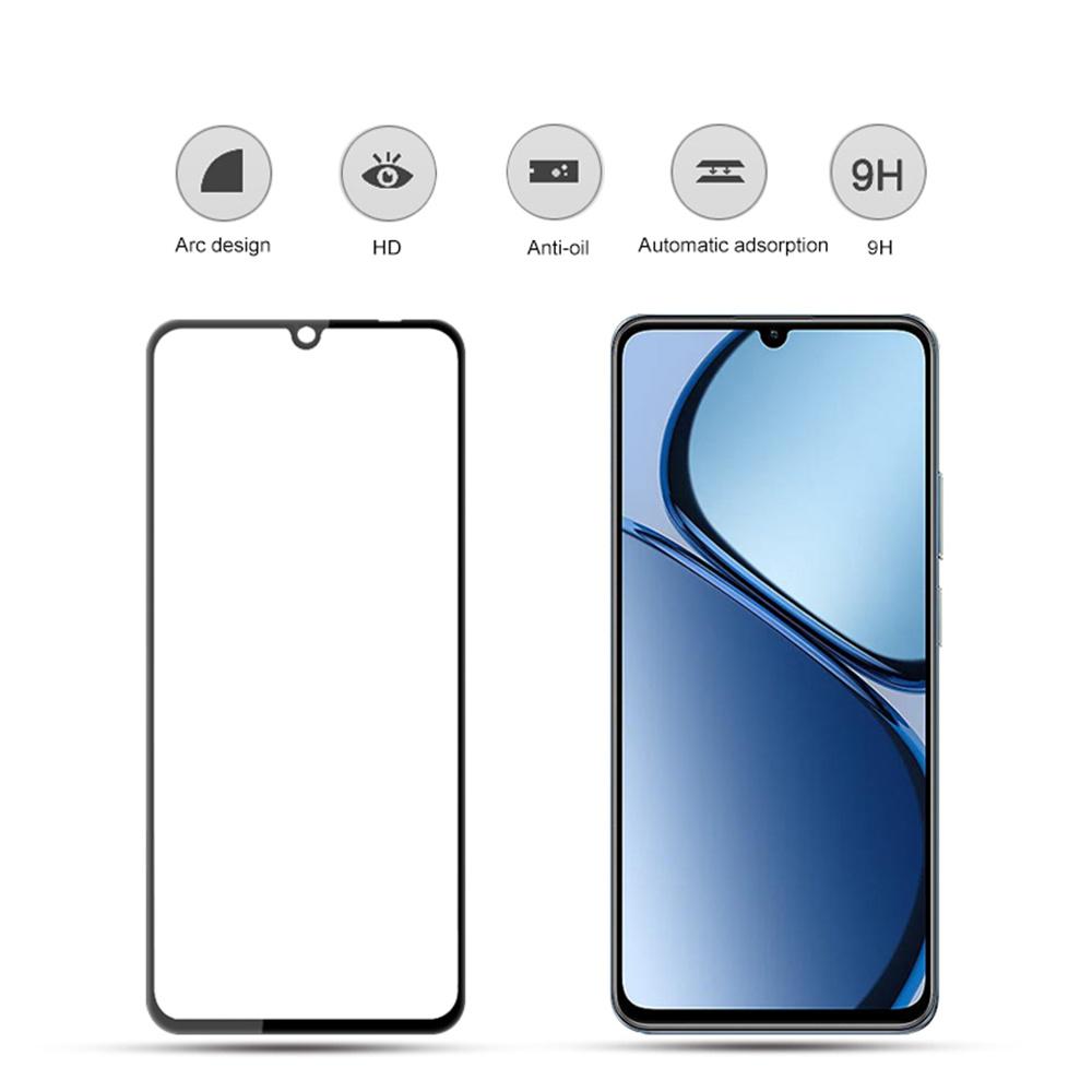 

MOCOLO For Realme Note 60x 4G/C63 4G/C61 4G Screen Protector Anti-Shatter Silk Printing Tempered Glass Film Black