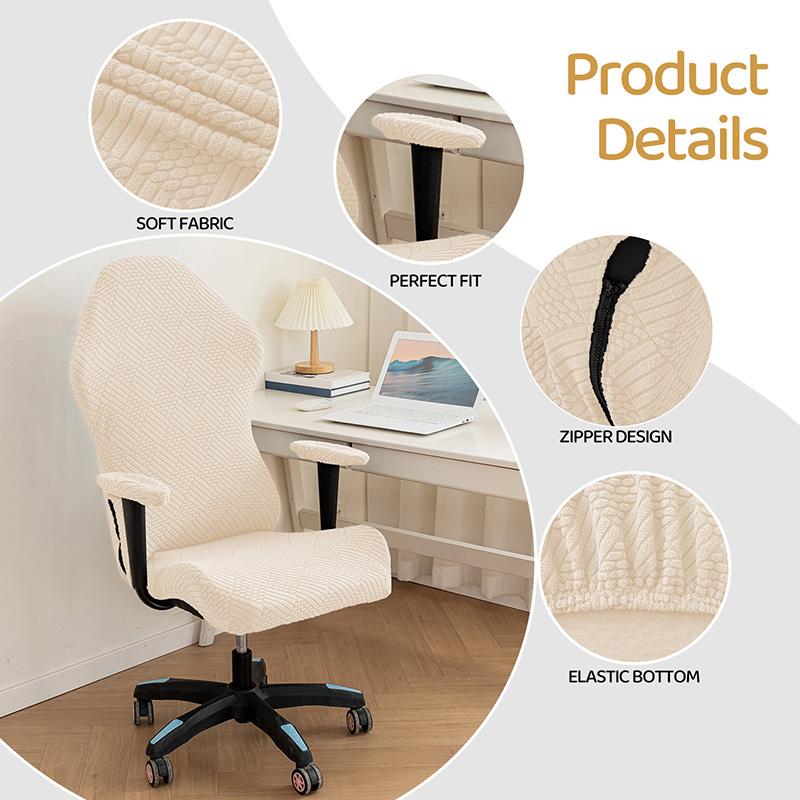 Gaming Chair Covers With Armrest Cover Spandex Elastic Internet Cafe Bar Office Seat Cover Computer Chair Dust-proof Protector