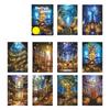 10 Sheets DIY Scene Sticker Landscape Sticker Aesthetic Sticker Forests Series Sticker Scrapbook Sticker Journal Sticker