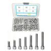 120pcs/Box 210 Stainless Steel Inner Hex Screw M5*6 M5*8 M5*10 M5*12 M5*16 M5*20 Cylindrical Head Stud Mountain Bike Frame