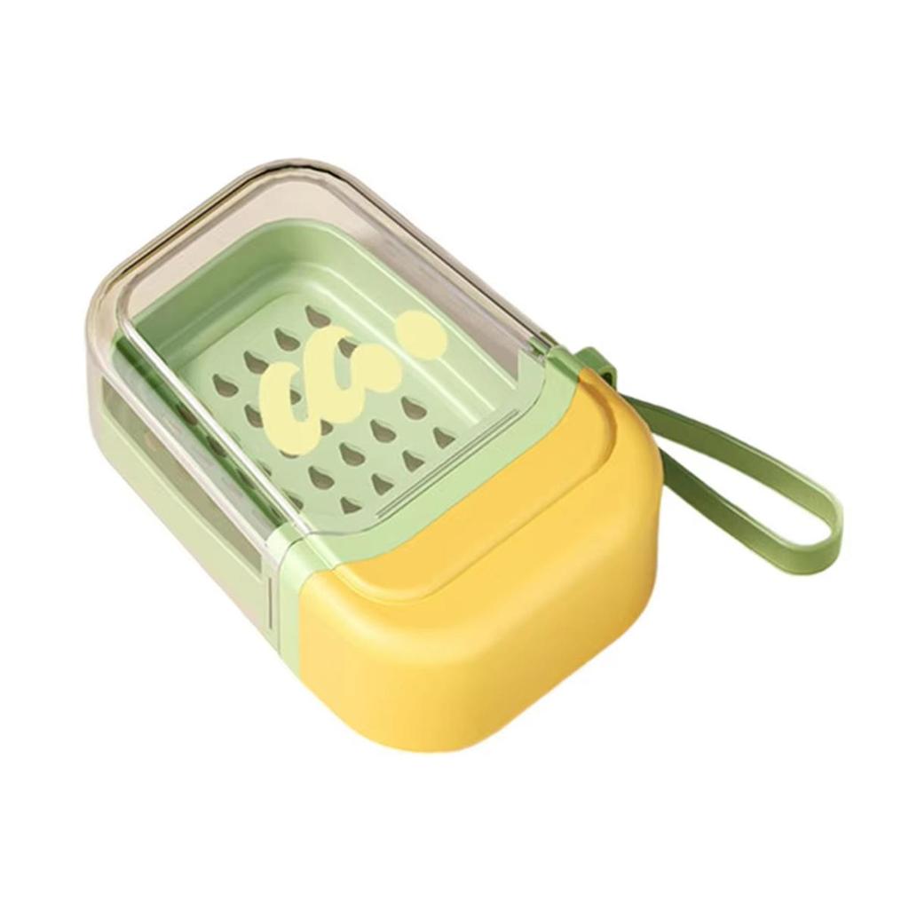 Soap Holder Travel Case Portable Soap Box Draining Dish With Lanyard  Compact Tray For Shower Outdoor Camping