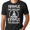 Yoga T Shirt Funny Meditation Vintage Washed Casual Breathable Unisex Stylish Graphic Stretched Soft Streetwear