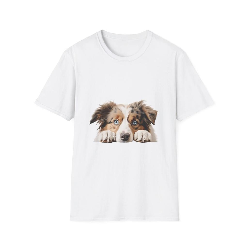 Adorable Puppy Graphic Tee, Dog Lover Gift, Softstyle T-Shirt, Everyday Wear,