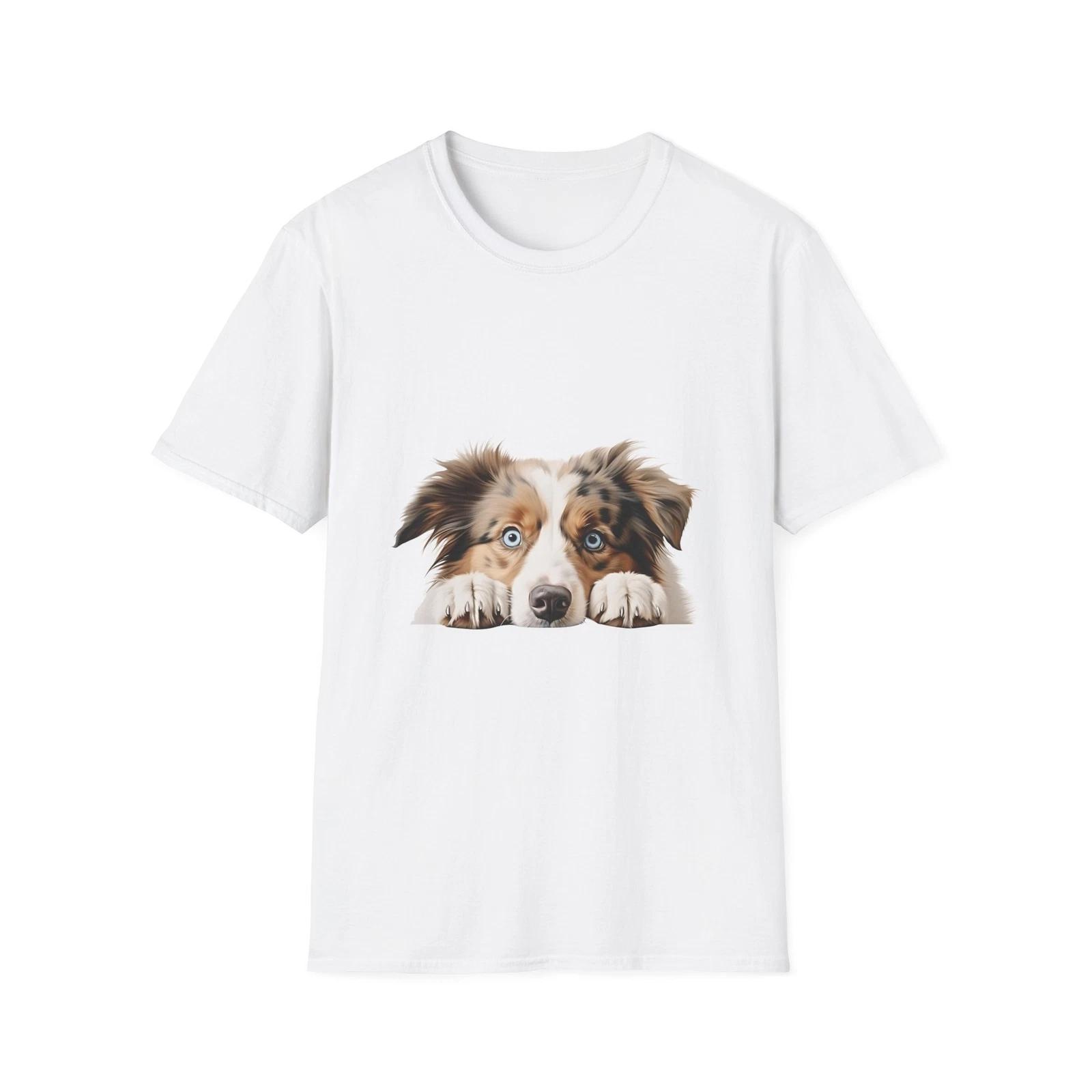 Adorable Puppy Graphic Tee, Dog Lover Gift, Softstyle T-Shirt, Everyday Wear, M