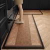 Kitchen Carpet Home Decoration Brown Dirt Resistant Non-Slip Pvc Floor Mat Waterproof Leather Mats Bathroom Balcony Outdoor Rug