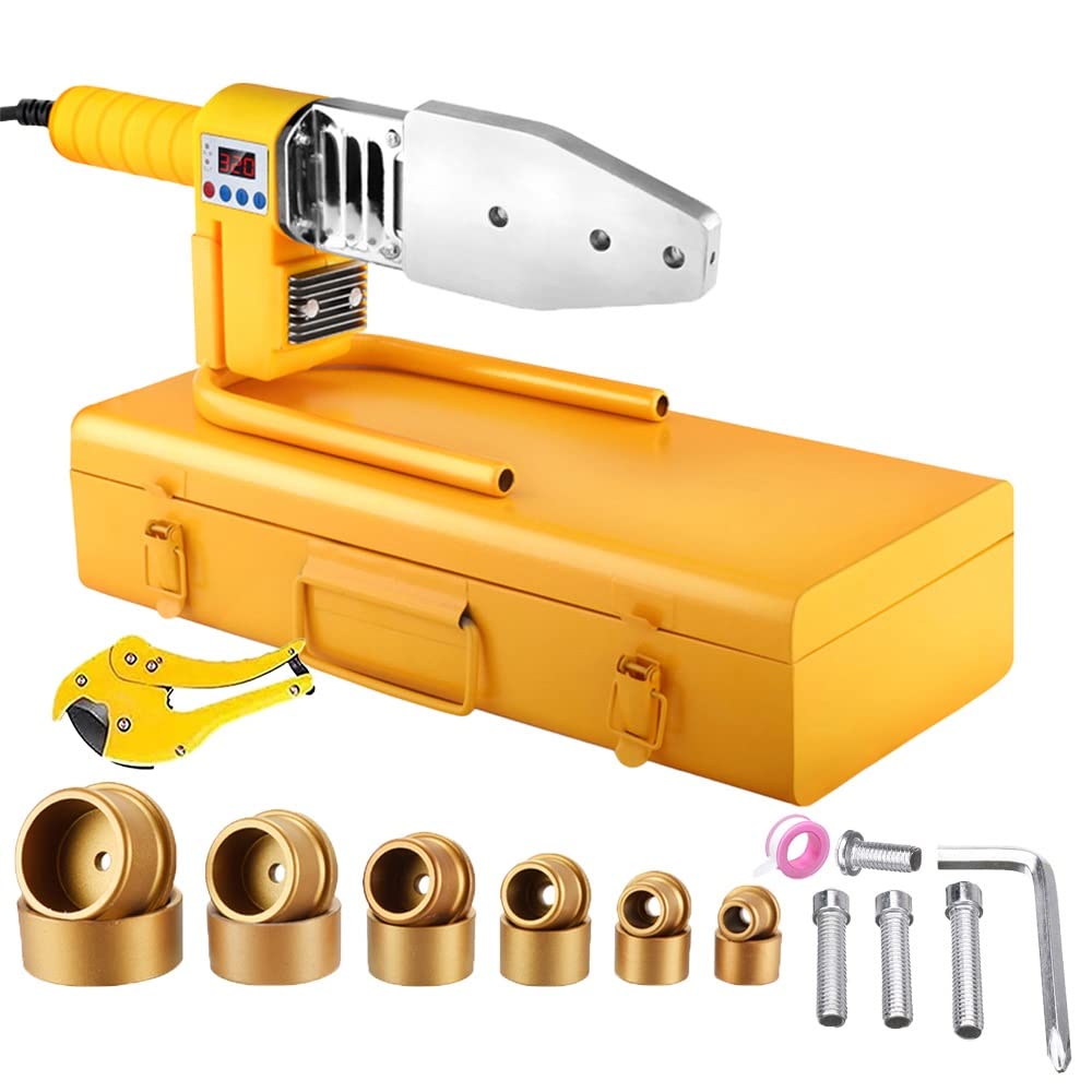 

Машина для горячего расплава водопроводных труб PPR 800 Вт, 1000 Вт, двухтрубное охлаждение 1400 Вт