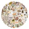 10/30/50/100pcs Retro Bohemia Aesthetic Stickers Vintage Waterproof Decals DIY Computer Notebook Diary Graffiti Sticker Pack