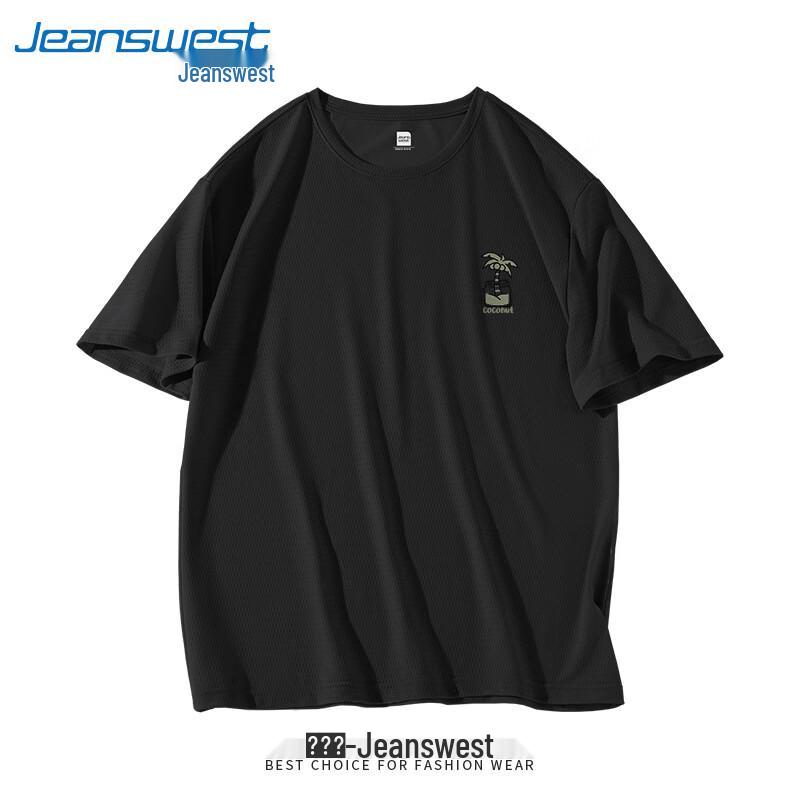 Jeanswest Men s Ice Silk Mesh Short Sleeve T-Shirt M