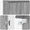 Wall Mounted Washbasin Vanity in Grey Sonoma 49.5 x 44.5 x 65 cm