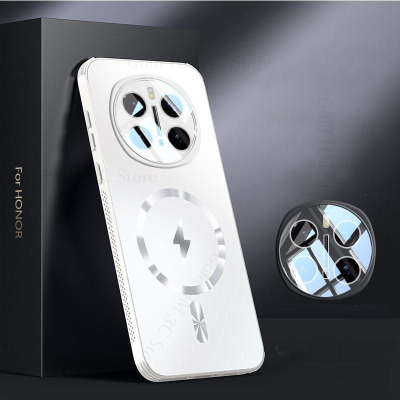 For Magsafe Magnetic Armor Shockproof Case For Honor Magic 7 6 Pro Cooling Magsafing Cover Lens Protector For Honor X60 200 Pro