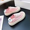 Zapatos de moda para mujer, zapatillas informales sin cordones de tela con forma de paraguas, zapatillas de lona de caña baja, cómodas zapatillas para caminar para jóvenes