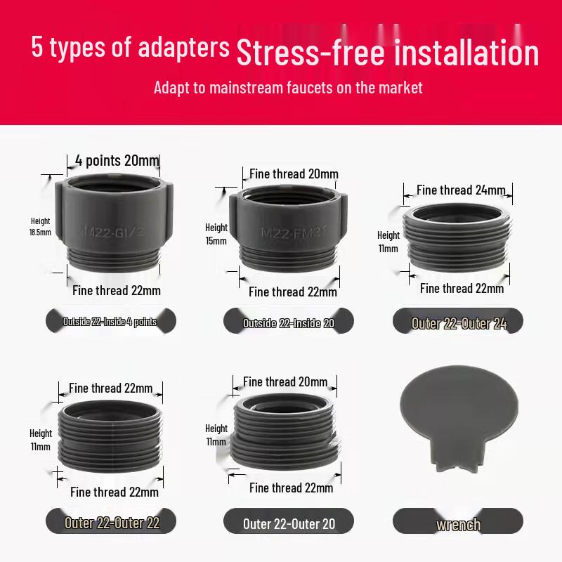 

Hanyou Faucet Aerator & ABS Adapter Kit