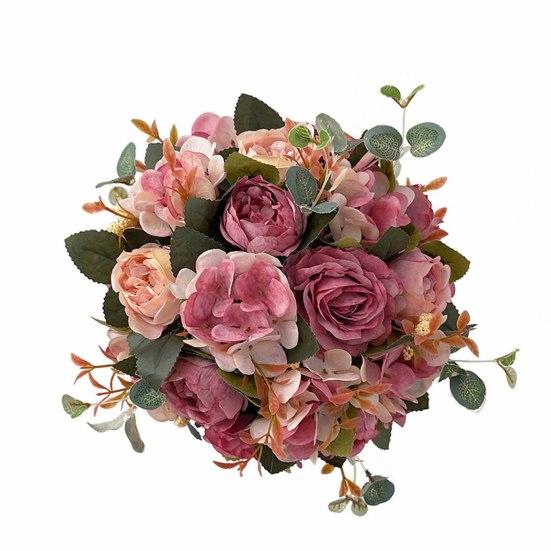 Portable Lightweight Fashion Versatile Reusable Artificial Rose Flower Ball Hanging Flower Ball