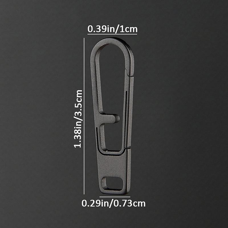 Titanium Alloy Zipper Puller Connector Keychain Portable Outdoor Small Tool for Bag Clothes Hardware Accessory