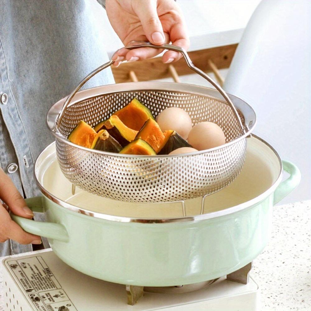 304 Stainless Steel Food Steamer Basket for Egg Meat Prssure Cooker Rice Steam Basket