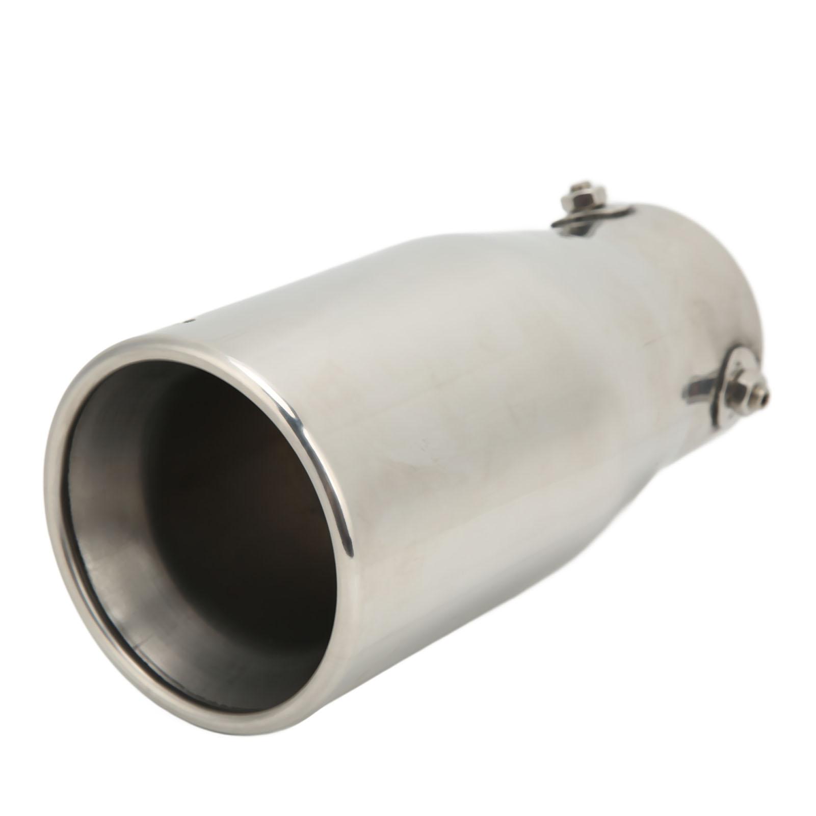 Насадка на выхлопную трубу автомобиля 76x101мм Плоская Нержавеющая сталь Зеркальная полировка Универсальная Модификация