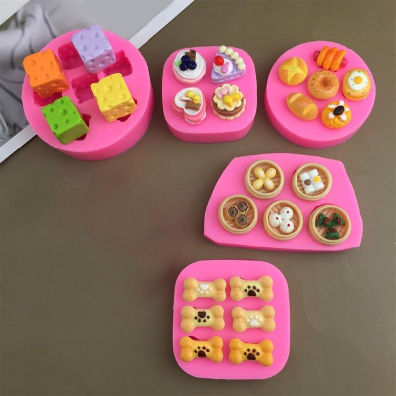 Silicone Dessert Molds Pastries Making Accessories Various Shape Baking Molds Suitable for Baking Chocolate Treats