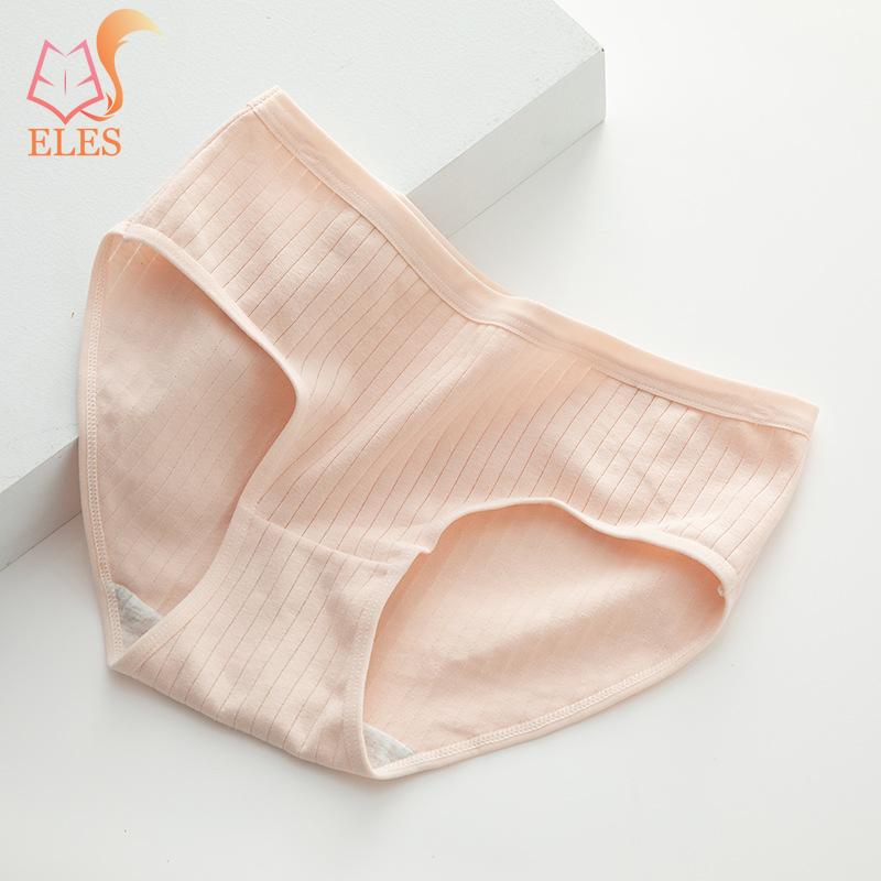 Dámské spodní prádlo Bavlna Krásné kalhotky se středním pasem Mladá dívka Antibakteriální kalhotky Jednobarevné Dospívající intimní prádlo