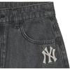 New MLB SS24 New York Yankees Denim Short Skirts Women's Black 3FDSB0343-50BKS