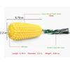Tough Rubber Dog Chew Toy Corn Stick Design Interactive Squeaky Dog Toys  Medium Large Dogs