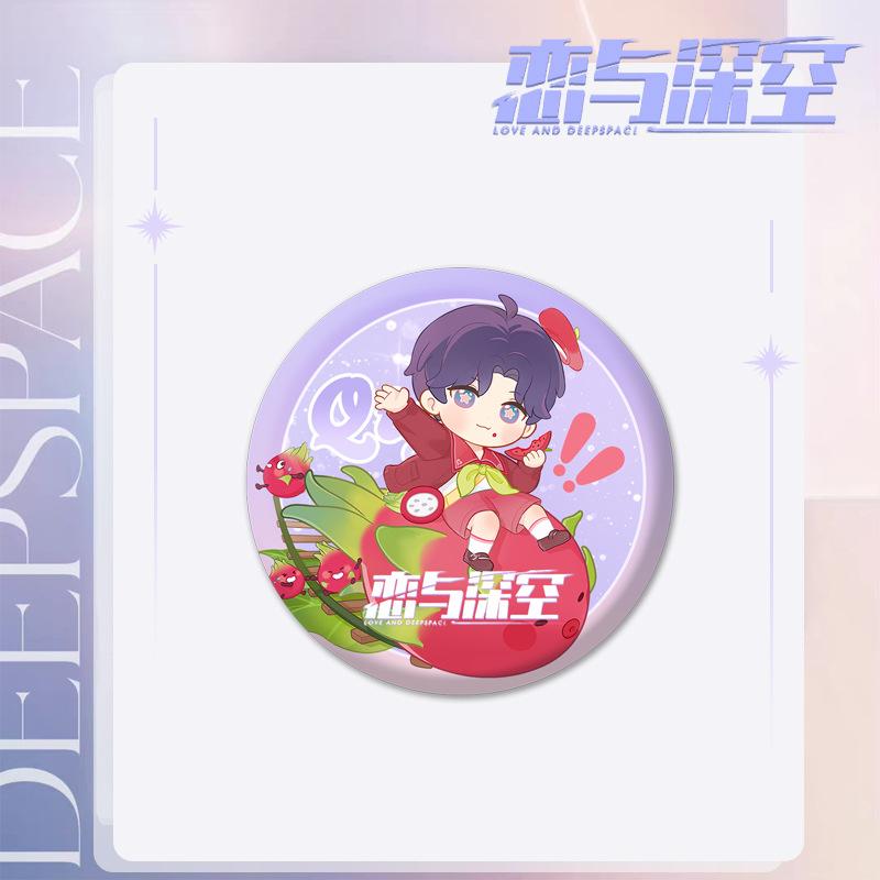 Love and Deepspace Rafayel Zayne Xavier 58MM Round Badge Anime Cosplay Brooch Pin Backpack Clothing Decoration Gift for Fans
