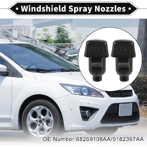 Tryska ostřikovače předního skla 2 ks Těsnění pro Dodge Durango WD 2011-2023 Trysky ostřikovače skla Stříkací tryska stěrače Tryska ostřikovače č. 68269108AA/5182367AA