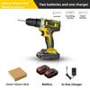 Rechargeable Handheld Electric Screwdriver Impact Lithium Drill Multifunctional Household Wood Drilling Power Tool