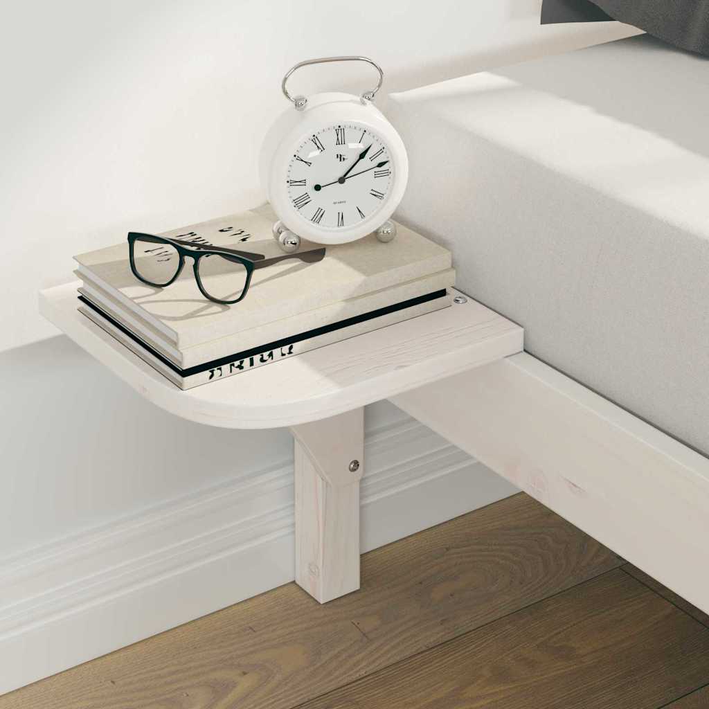 Bed Frame with Nightstands White 200 x 220 cm